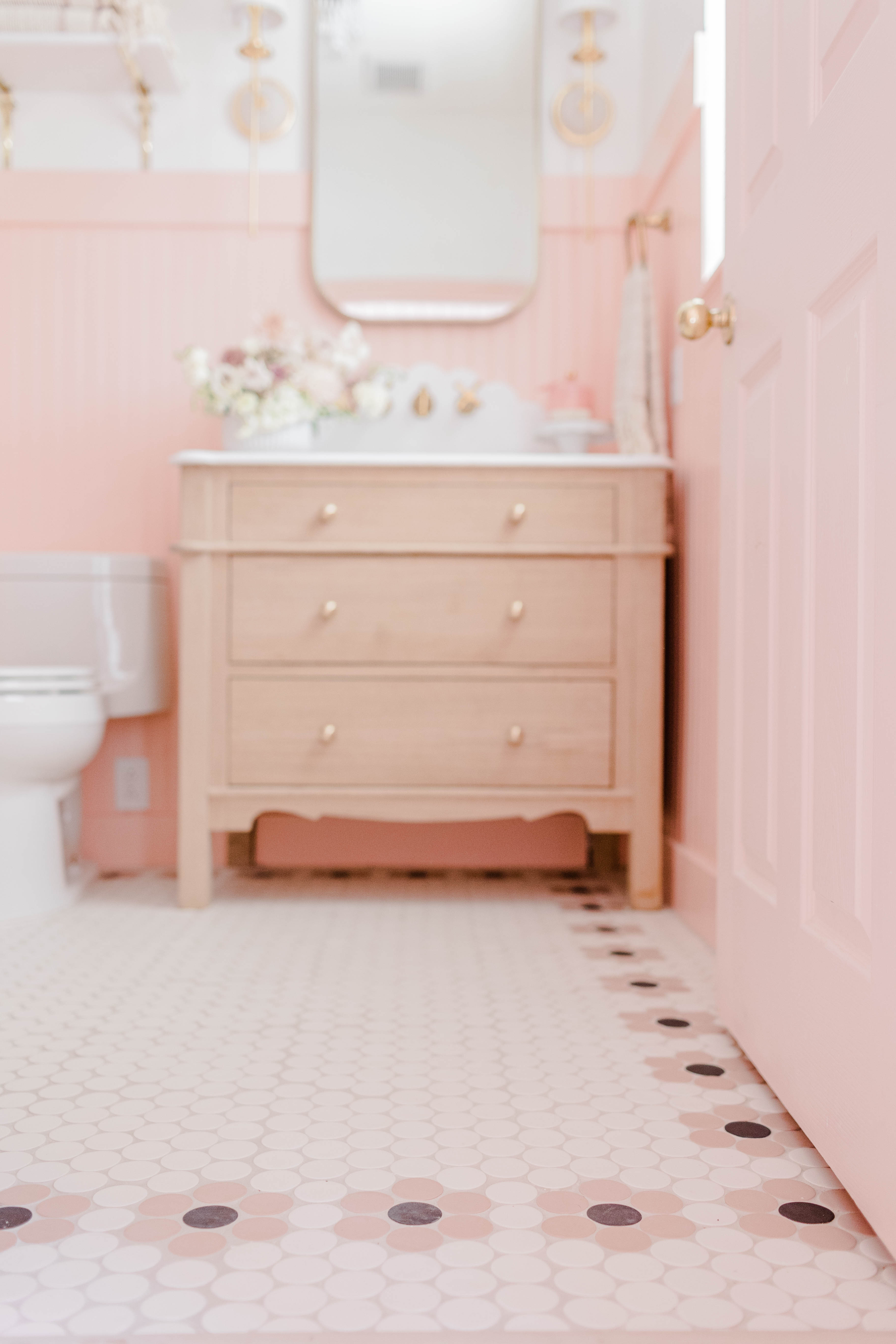 Tickled Pink A Joyful Bathroom Reno Bedrosians Tile & Stone